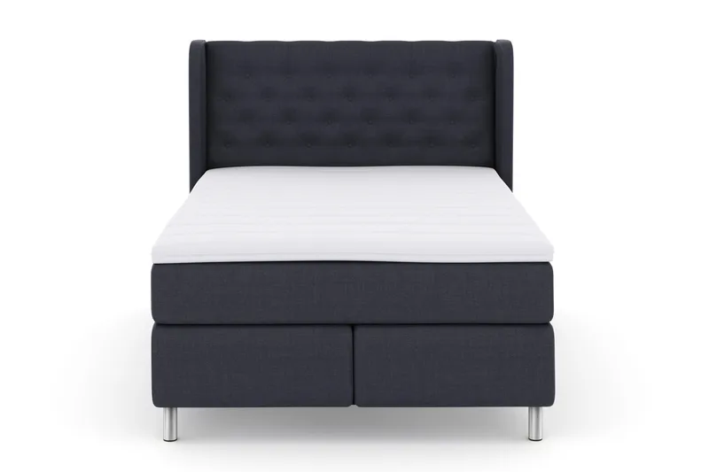 Select No 3 Komplet Sengepakke 140x200 Fast - Blå/Metal - Møbler - Senge - Kontinentalsenge