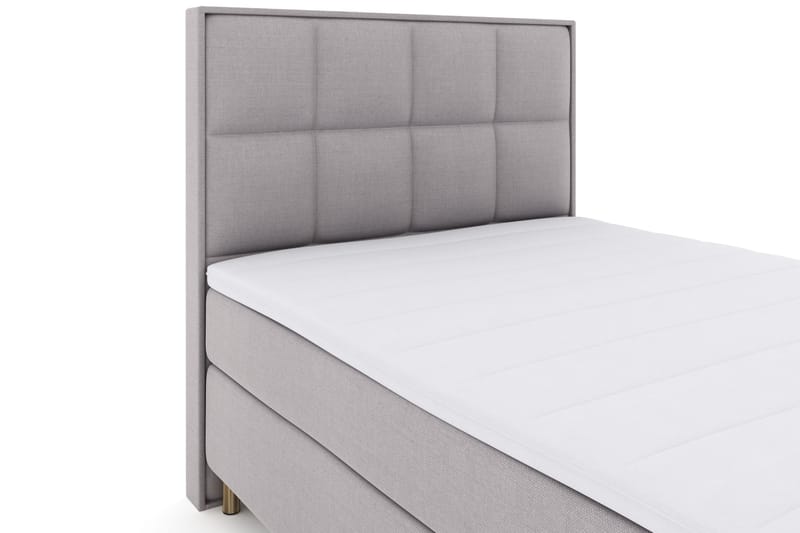 Select No 3 Komplet Sengepakke 140x200 Fast - Lysegrå/Kobber - Møbler - Senge - Kontinentalsenge