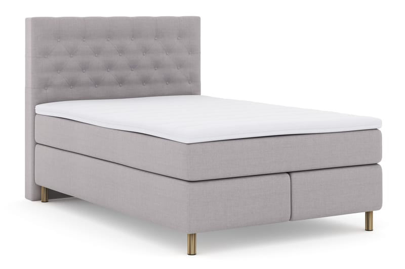 Select No 3 Komplet Sengepakke 140x200 Fast - Lysegrå/Kobber - Møbler - Senge - Kontinentalsenge