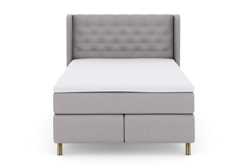 Select No 3 Komplet Sengepakke 140x200 Fast - Lysegrå/Kobber - Møbler - Senge - Kontinentalsenge