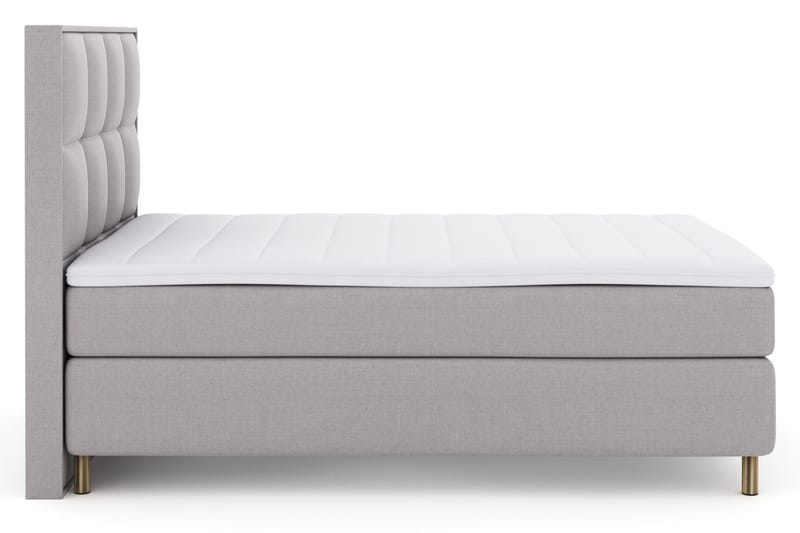 Select No 3 Komplet Sengepakke 140x200 Fast - Lysegrå/Kobber - Møbler - Senge - Kontinentalsenge