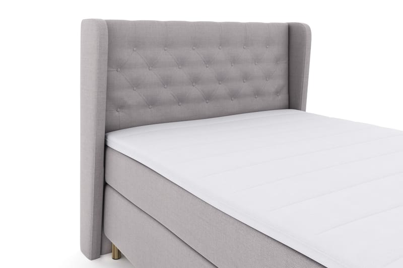 Select No 3 Komplet Sengepakke 140x200 Fast - Lysegrå/Kobber - Møbler - Senge - Kontinentalsenge