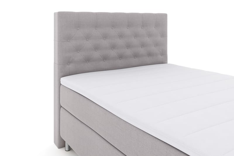 Select No 3 Komplet Sengepakke 140x200 Fast - Lysegrå/Metal - Møbler - Senge - Komplet sengepakke