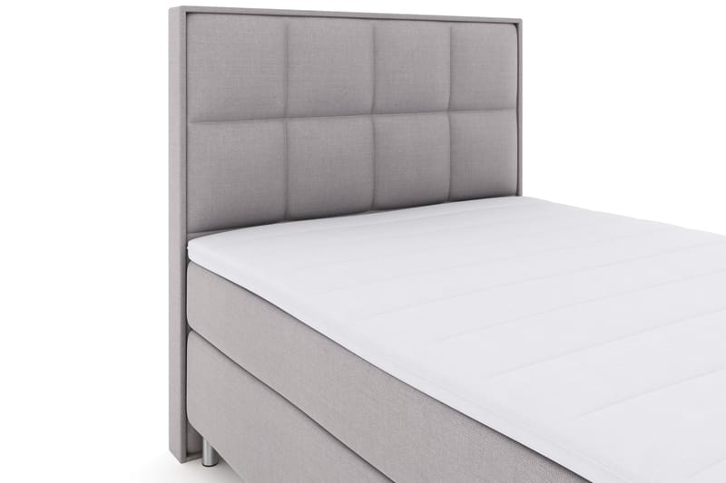 Select No 3 Komplet Sengepakke 140x200 Fast - Lysegrå/Metal - Møbler - Senge - Komplet sengepakke