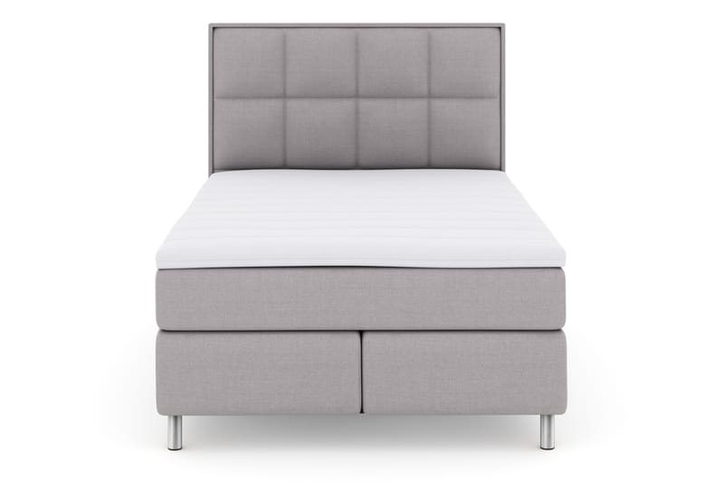 Select No 3 Komplet Sengepakke 140x200 Fast - Lysegrå/Metal - Møbler - Senge - Komplet sengepakke