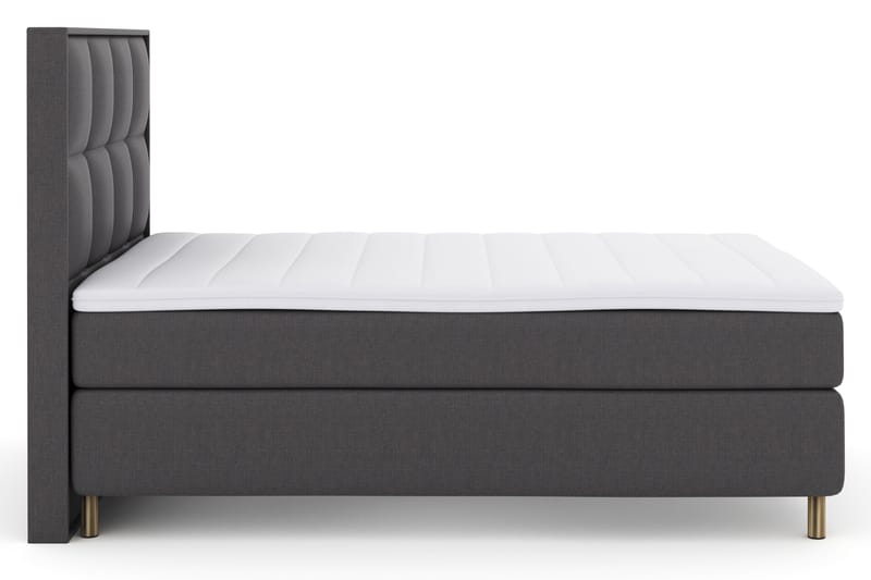 Select No 3 Komplet Sengepakke 140x200 Fast - Mørkegrå/Kobber - Møbler - Senge - Komplet sengepakke