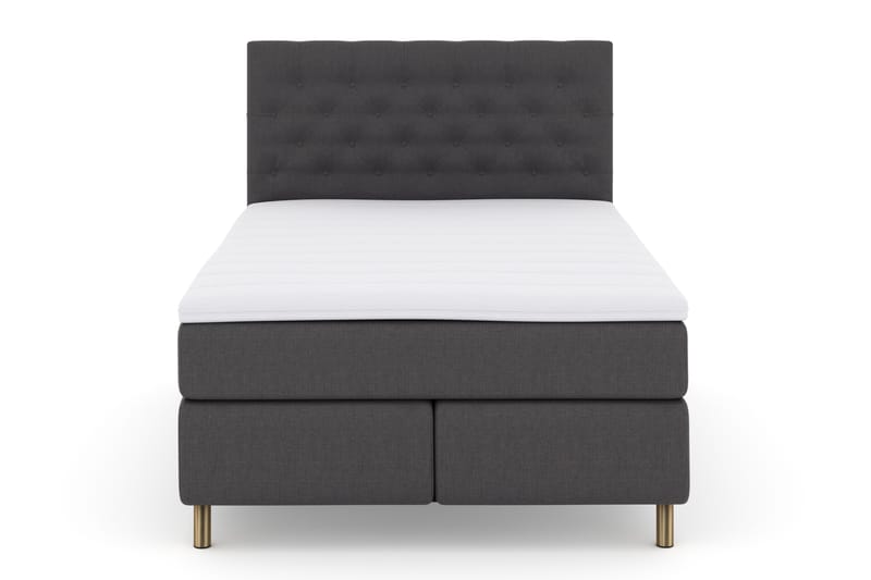 Select No 3 Komplet Sengepakke 140x200 Fast - Mørkegrå/Kobber - Møbler - Senge - Komplet sengepakke