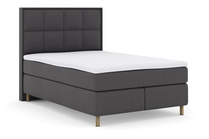 Select No 3 Komplet Sengepakke 140x200 Fast - Mørkegrå/Kobber - Møbler - Senge - Komplet sengepakke