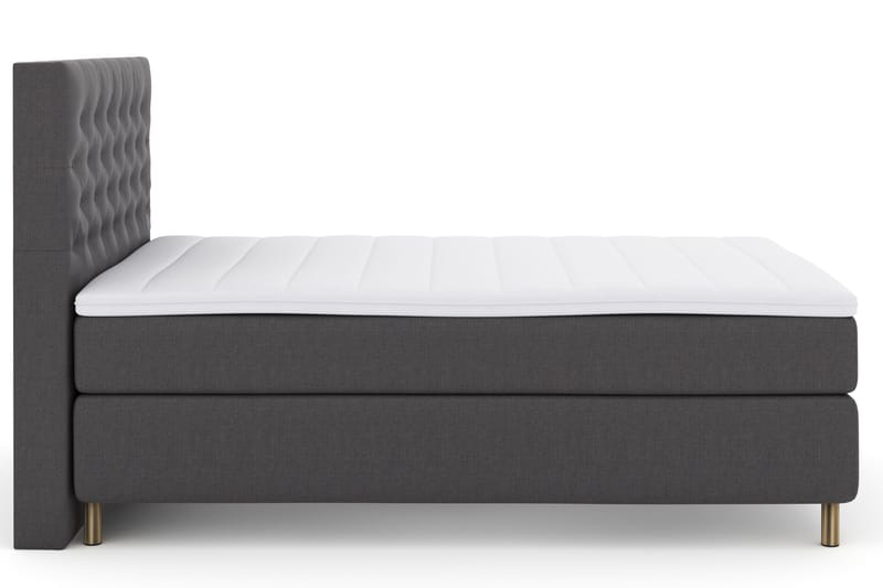 Select No 3 Komplet Sengepakke 140x200 Fast - Mørkegrå/Kobber - Møbler - Senge - Komplet sengepakke