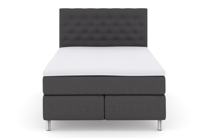 Select No 3 Komplet Sengepakke 140x200 Fast - Mørkegrå/Metal - Møbler - Senge - Komplet sengepakke