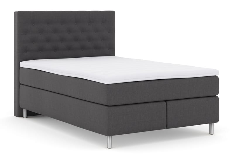 Select No 3 Komplet Sengepakke 140x200 Fast - Mørkegrå/Metal - Møbler - Senge - Komplet sengepakke