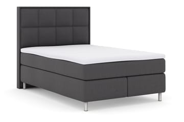 Select No 3 Komplet Sengepakke 140x200 Fast - Mørkegrå/Metal - Møbler - Senge - Komplet sengepakke