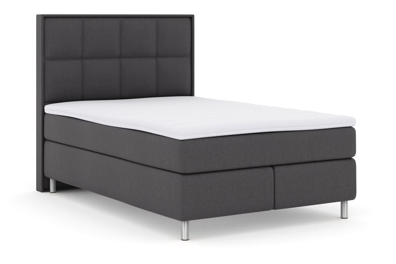 Select No 3 Komplet Sengepakke 140x200 Fast - Mørkegrå/Metal - Møbler - Senge - Komplet sengepakke