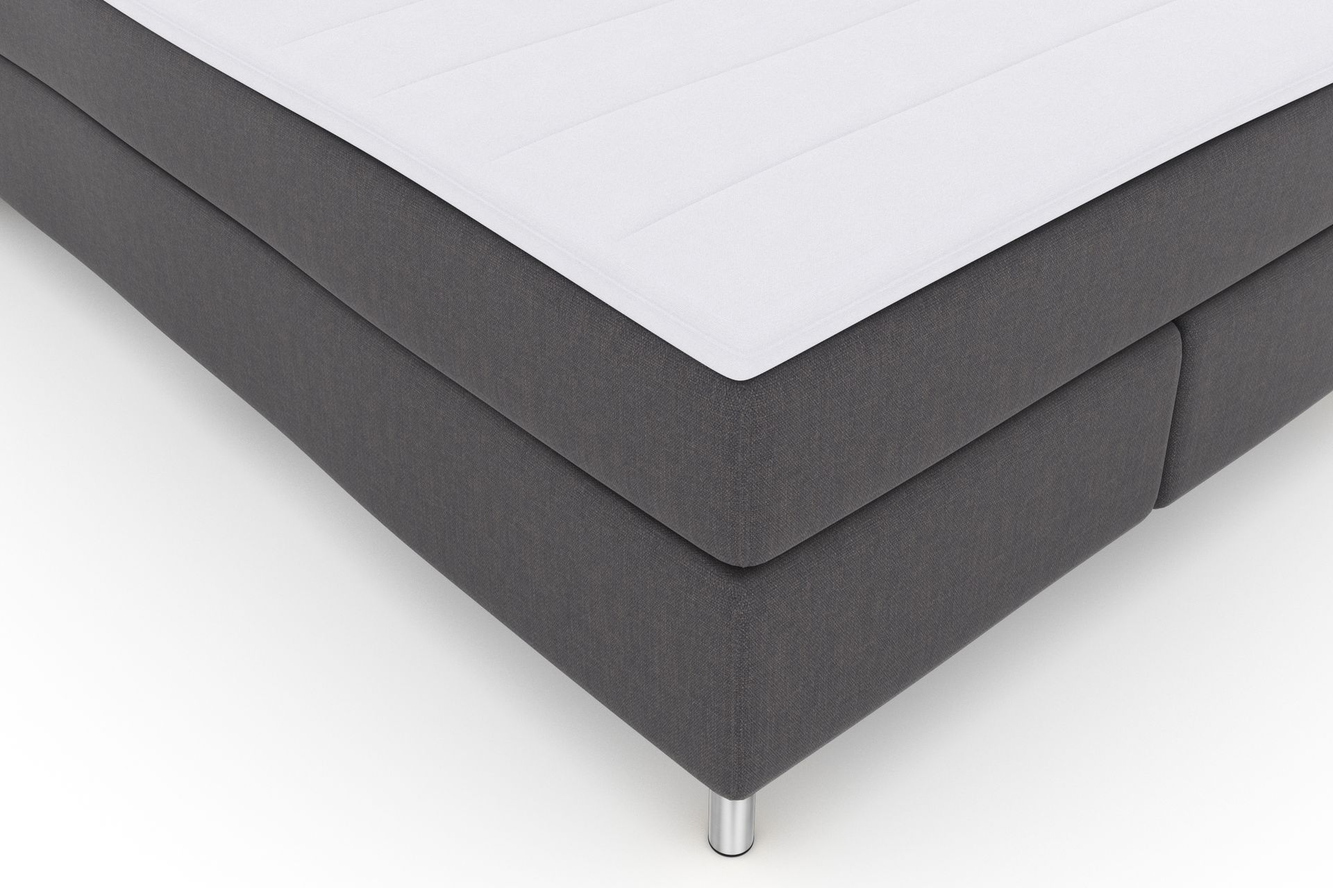 Select No 3 Komplet Sengepakke 140x200 Fast - Mørkegrå/Metal - Møbler - Senge - Komplet sengepakke