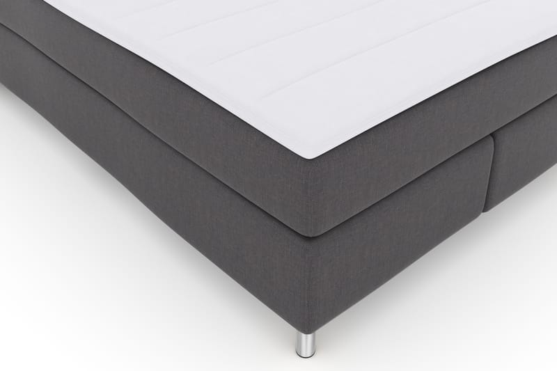Select No 3 Komplet Sengepakke 140x200 Fast - Mørkegrå/Metal - Komplet sengepakke - Kontinentalsenge - Dobbeltsenge