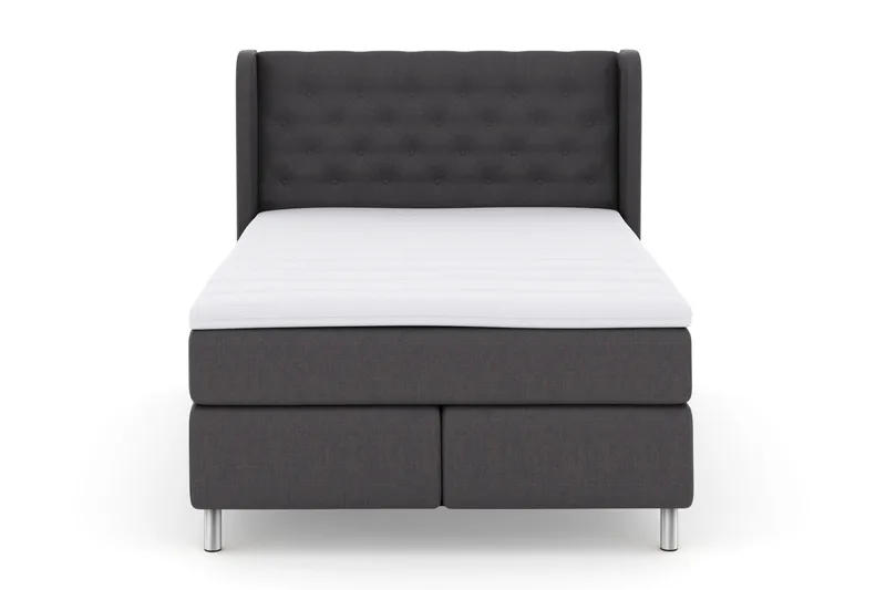 Select No 3 Komplet Sengepakke 140x200 Fast, Mørkegrå/Metal