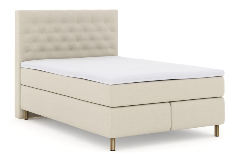 Select No 3 Komplet Sengepakke 140x200 Fast/Medium - Beige/Kobber - Møbler - Senge - Komplet sengepakke