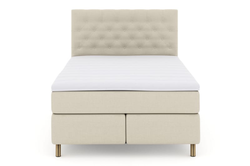 Select No 3 Komplet Sengepakke 140x200 Fast/Medium - Beige/Kobber - Møbler - Senge - Komplet sengepakke