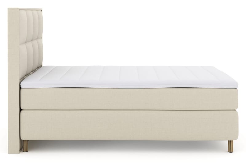 Select No 3 Komplet Sengepakke 140x200 Fast/Medium - Beige/Kobber - Møbler - Senge - Komplet sengepakke