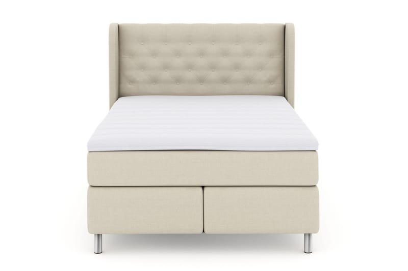 Select No 3 Komplet Sengepakke 140x200 Fast/Medium - Beige/Metal - Møbler - Senge - Komplet sengepakke