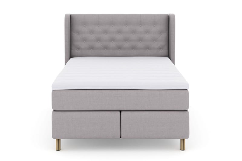 Select No 3 Komplet Sengepakke 140x200 Fast/Medium, Lysegrå/Kobber