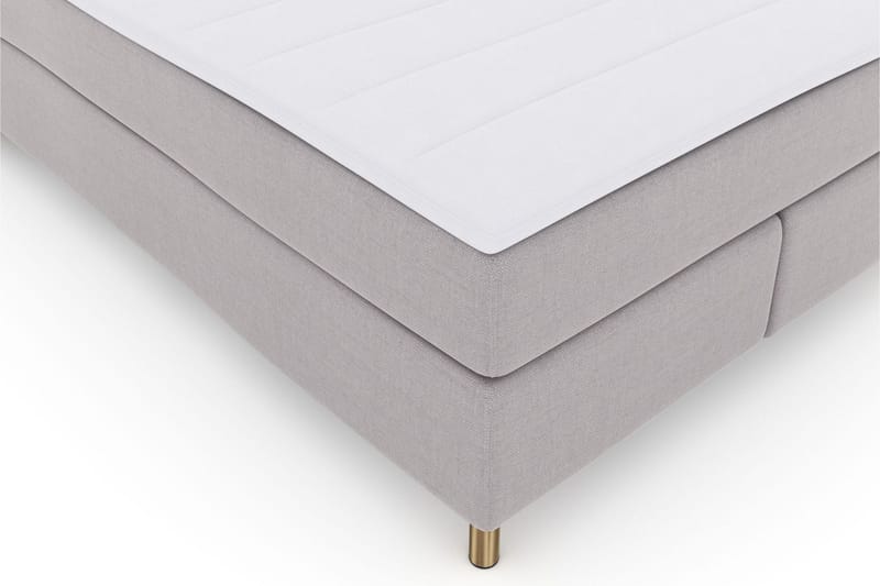 Select No 3 Komplet Sengepakke 140x200 Fast/Medium - Lysegrå/Kobber - Møbler - Senge - Kontinentalsenge