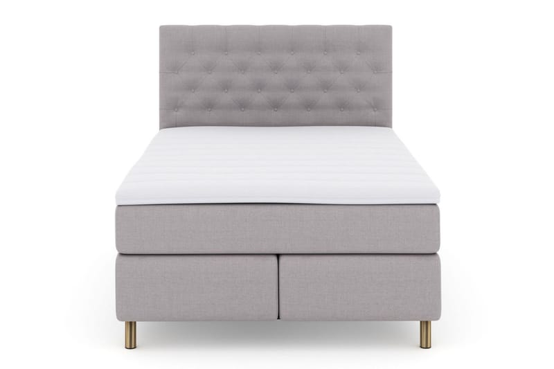 Select No 3 Komplet Sengepakke 140x200 Fast/Medium, Lysegrå/Kobber