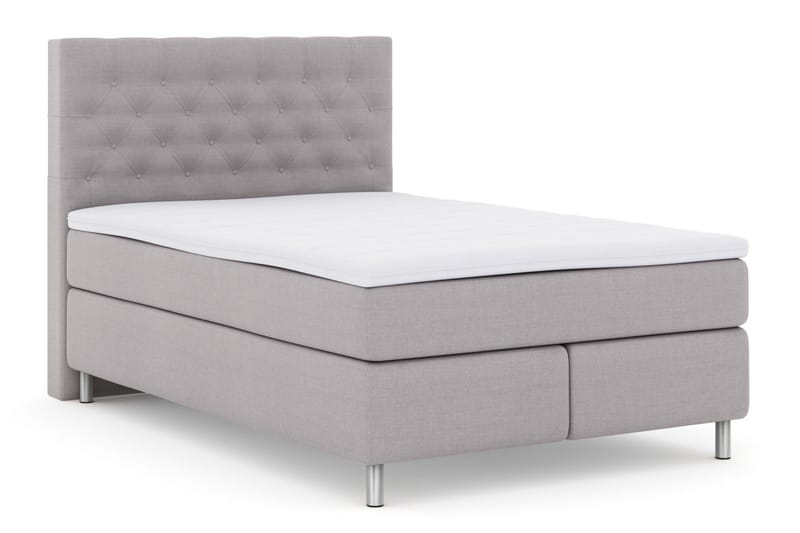 Select No 3 Komplet Sengepakke 140x200 Fast/Medium - Lysegrå/Metal - Møbler - Senge - Komplet sengepakke