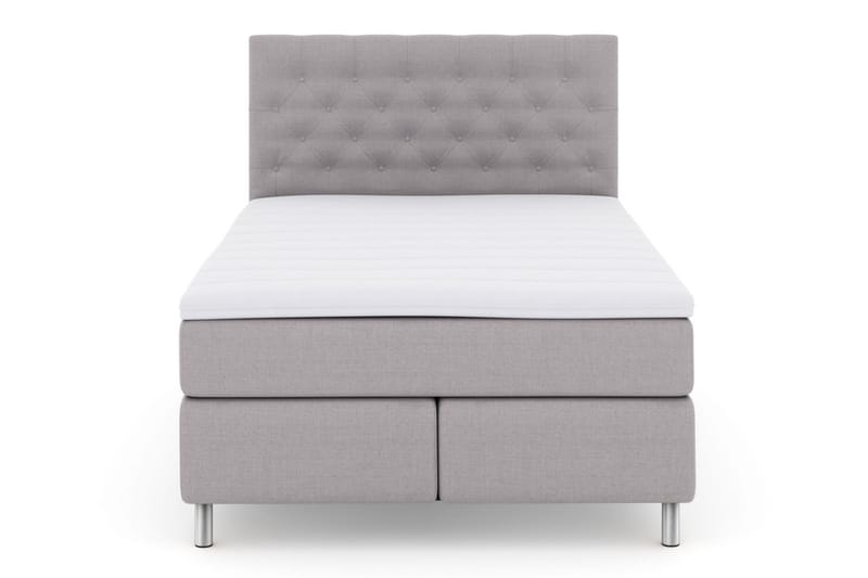 Select No 3 Komplet Sengepakke 140x200 Fast/Medium - Lysegrå/Metal - Møbler - Senge - Komplet sengepakke