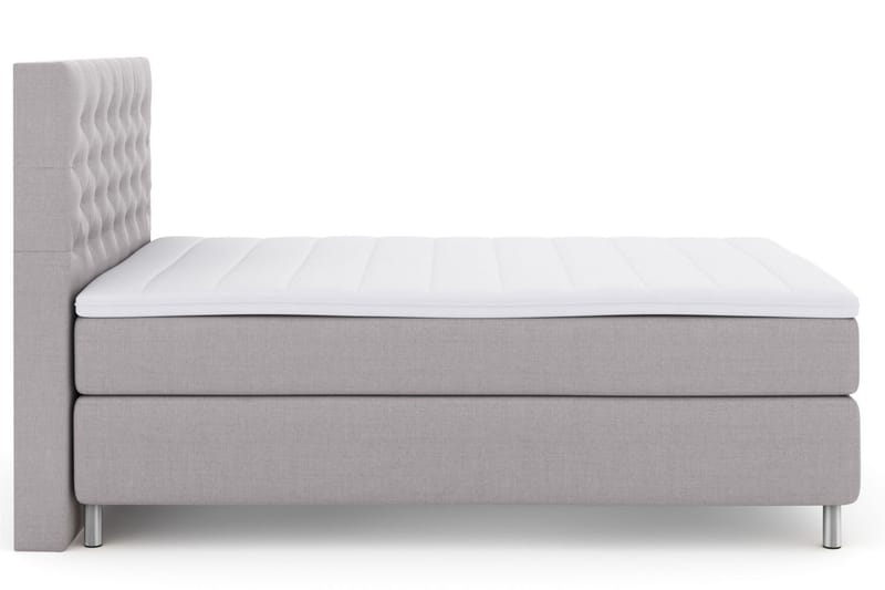 Select No 3 Komplet Sengepakke 140x200 Fast/Medium - Lysegrå/Metal - Møbler - Senge - Komplet sengepakke