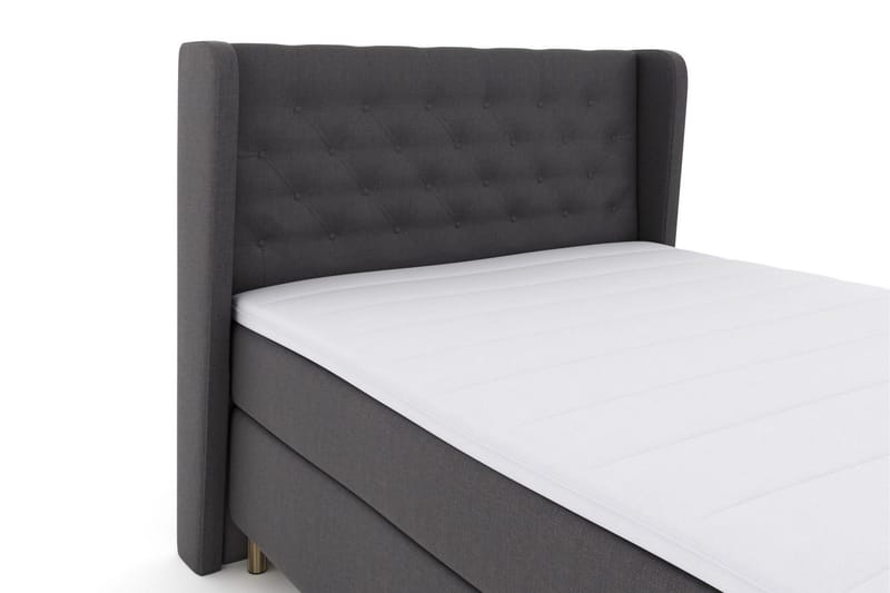Select No 3 Komplet Sengepakke 140x200 Fast/Medium - Mørkegrå/Kobber - Møbler - Senge - Kontinentalsenge