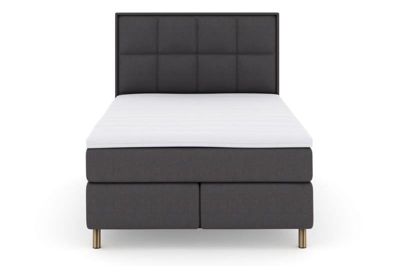 Select No 3 Komplet Sengepakke 140x200 Fast/Medium - Mørkegrå/Kobber - Møbler - Senge - Komplet sengepakke