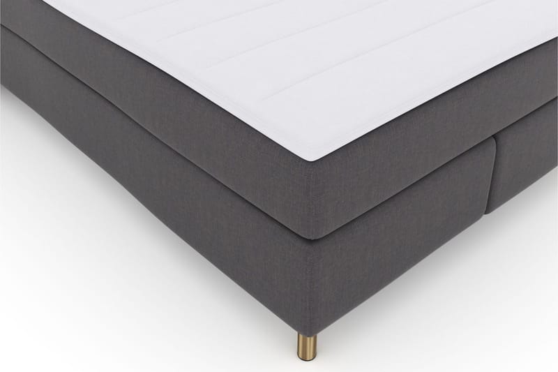 Select No 3 Komplet Sengepakke 140x200 Fast/Medium - Mørkegrå/Kobber - Møbler - Senge - Kontinentalsenge