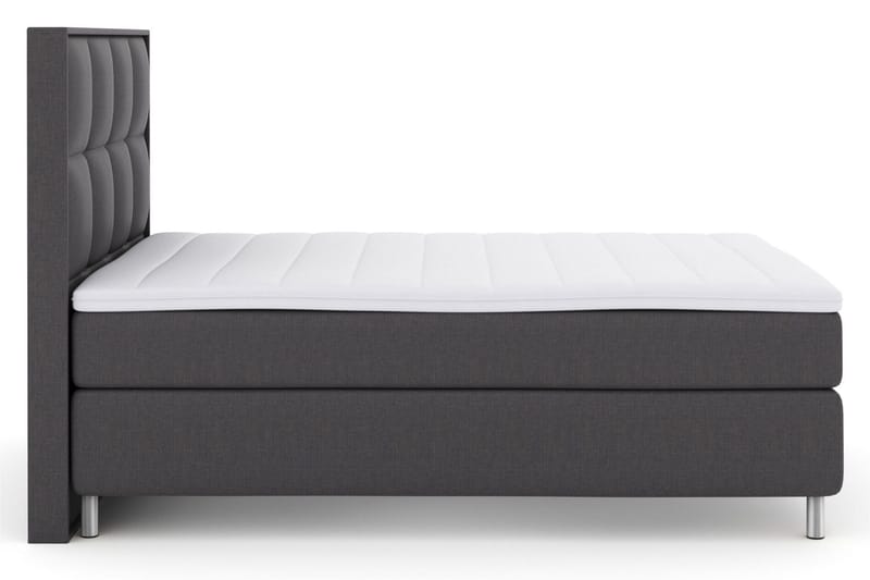Select No 3 Komplet Sengepakke 140x200 Fast/Medium - Mørkegrå/Metal - Møbler - Senge - Kontinentalsenge