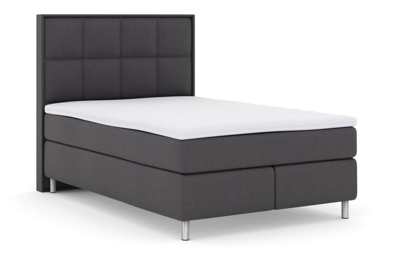 Select No 3 Komplet Sengepakke 140x200 Fast/Medium - Mørkegrå/Metal - Møbler - Senge - Kontinentalsenge