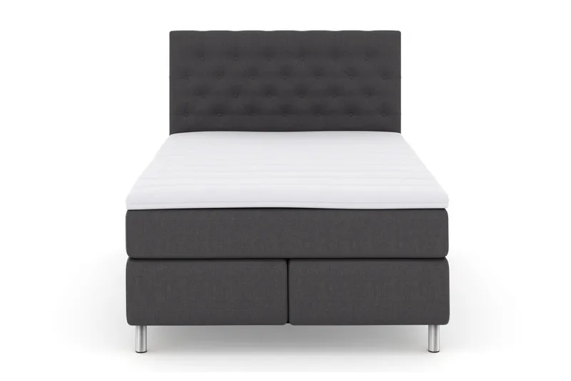 Select No 3 Komplet Sengepakke 140x200 Fast/Medium, Mørkegrå/Metal