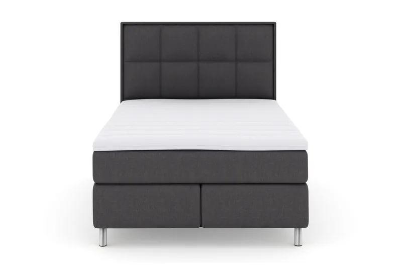 Select No 3 Komplet Sengepakke 140x200 Fast/Medium, Mørkegrå/Metal