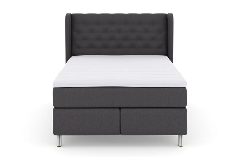 Select No 3 Komplet Sengepakke 140x200 Fast/Medium - Mørkegrå/Metal - Møbler - Senge - Komplet sengepakke