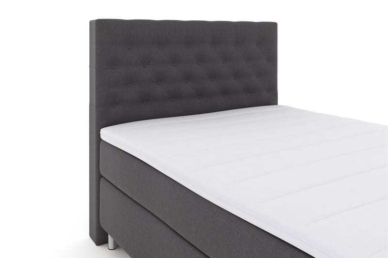 Select No 3 Komplet Sengepakke 140x200 Fast/Medium - Mørkegrå/Metal - Møbler - Senge - Komplet sengepakke