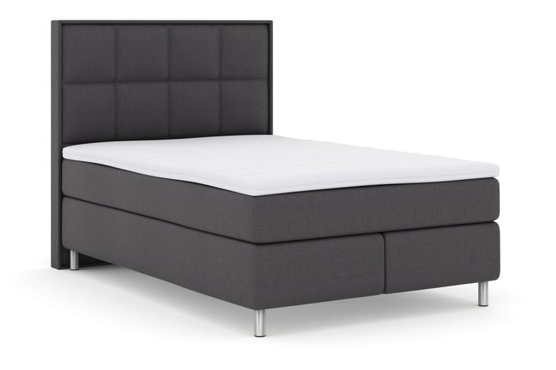 Select No 3 Komplet Sengepakke 140x200 Fast/Medium - Mørkegrå/Metal - Møbler - Senge - Komplet sengepakke