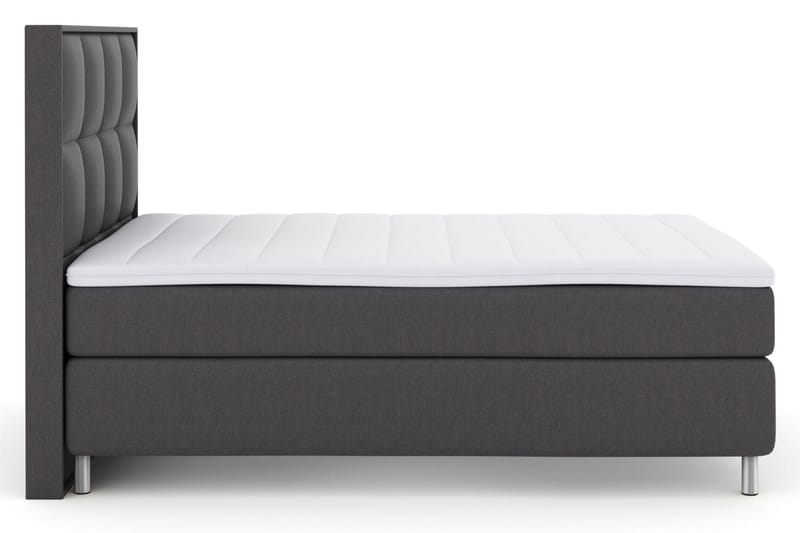 Select No 3 Komplet Sengepakke 140x200 Fast/Medium - Mørkegrå/Metal - Møbler - Senge - Komplet sengepakke