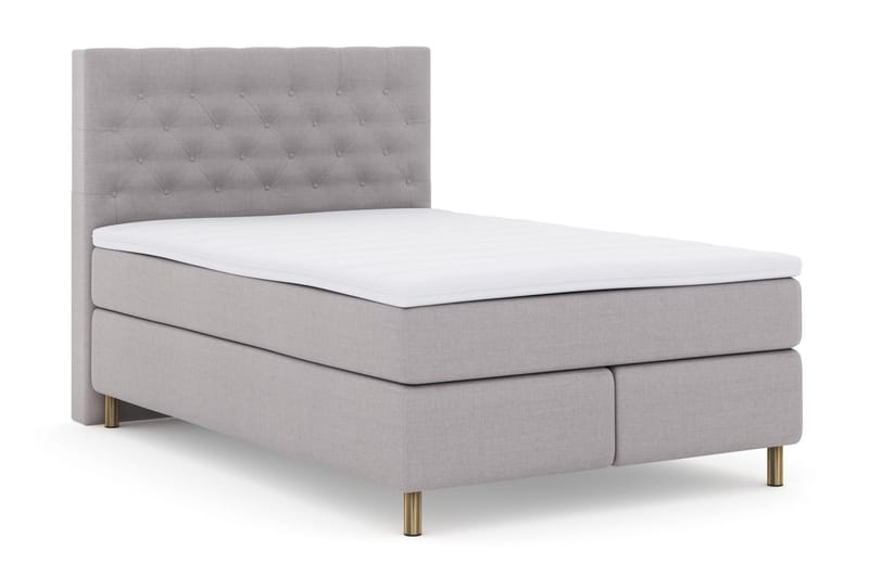 Select No 3 Komplet Sengepakke 140x200 Medium - Lysegrå/Kobber - Møbler - Senge - Kontinentalsenge