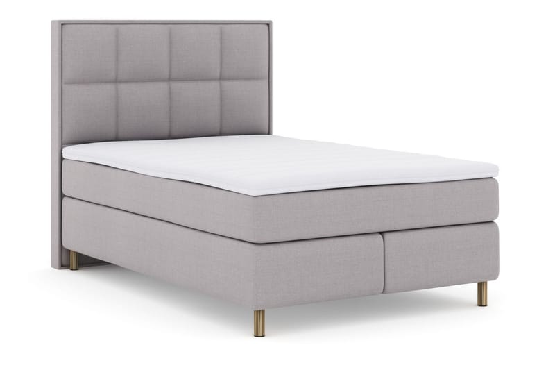 Select No 3 Komplet Sengepakke 140x200 Medium - Lysegrå/Kobber - Møbler - Senge - Komplet sengepakke
