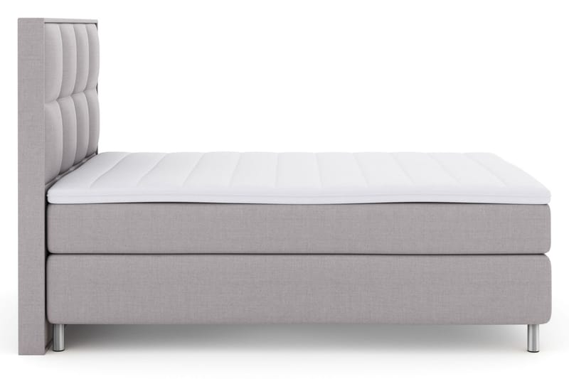 Select No 3 Komplet Sengepakke 140x200 Medium - Lysegrå/Metal - Møbler - Senge - Kontinentalsenge