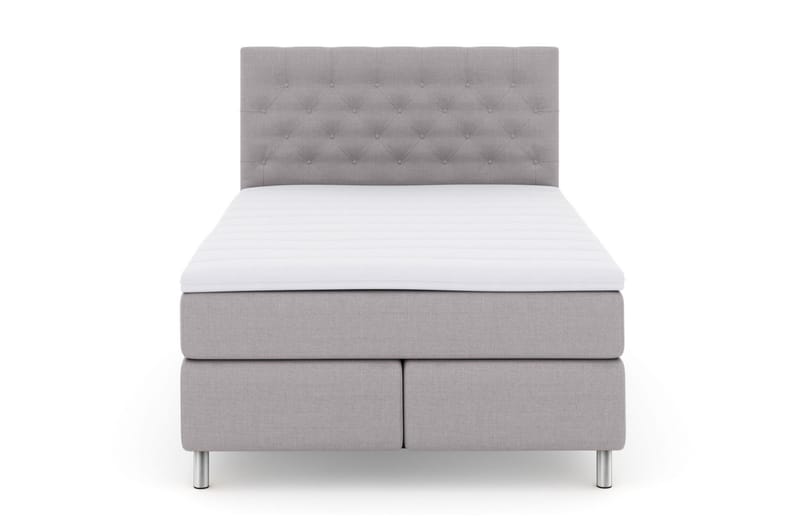 Select No 3 Komplet Sengepakke 140x200 Medium - Lysegrå/Metal - Møbler - Senge - Komplet sengepakke