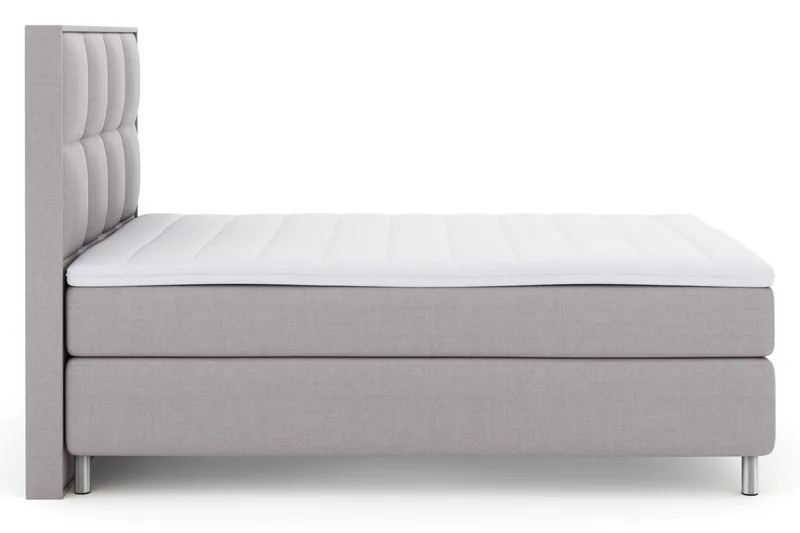 Select No 3 Komplet Sengepakke 140x200 Medium - Lysegrå/Metal - Møbler - Senge - Kontinentalsenge