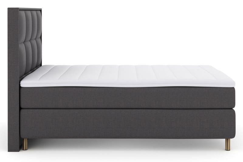 Select No 3 Komplet Sengepakke 140x200 Medium - Mørkegrå/Kobber - Møbler - Senge - Komplet sengepakke
