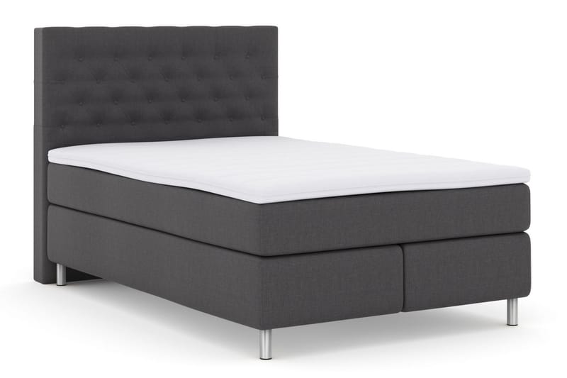 Select No 3 Komplet Sengepakke 140x200 Medium - Mørkegrå/Metal - Komplet sengepakke - Kontinentalsenge - Dobbeltsenge