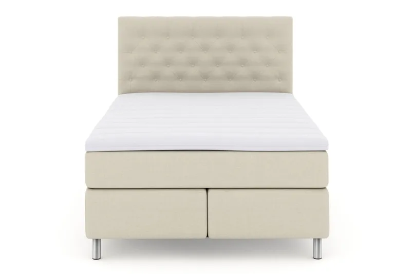 Select No 3 Komplet Sengepakke 160x200 Fast - Beige/Metal - Møbler - Senge - Kontinentalsenge