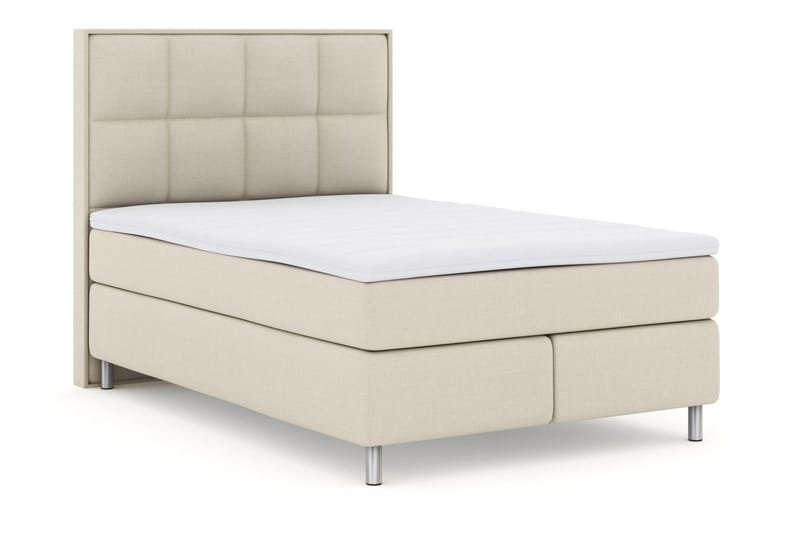 Select No 3 Komplet Sengepakke 160x200 Fast - Beige/Metal - Møbler - Senge - Kontinentalsenge